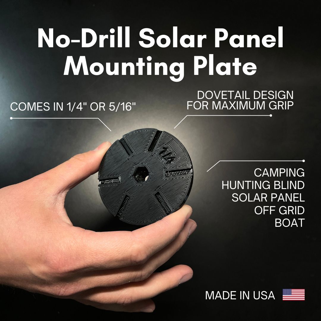 No-Drill Solar Panel Mounting Plate