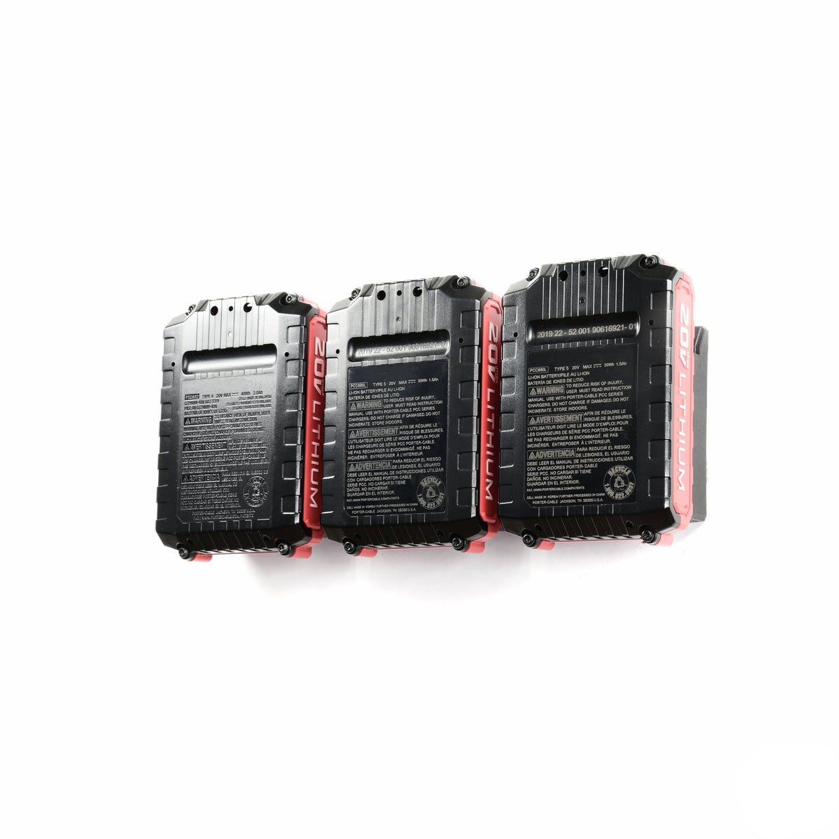 2X **2PACK ** PORTER CABLE 20V BATTERY MOUNT / HANGER / HOLDER - Foto 5